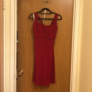 David’s Bridal Chiffon Bridesmaid dress in Apple